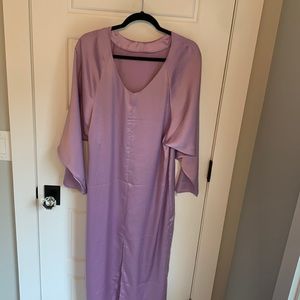 kaftan purple satin HM beach coverup